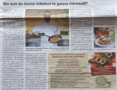 Dieter Mohr brät die besten Schnitzel im Odenwald
